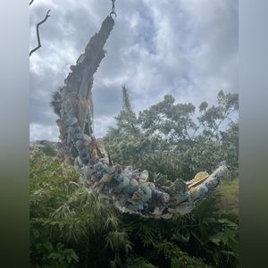 Hanging moon planter